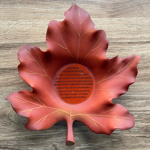 NWOB Partylite Whispering Leaves Set of 3 Ceramic Candle Holders Fall Decor - Picture 5 of 8